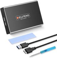 💻 eluteng usb 3.0 to msata enclosure adapter - high-speed 5gbps mini-sata ssd to usb converter for samsung ssd, uasp supported logo