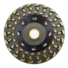 img 4 attached to Megatron 4-Inch Diamond Cup Grinding Removing Disc Wheel for Concrete, Paint, Epoxy, Glue and Mastic with Advanced CDB Technology (Megatron 4-Inch)
