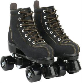 img 3 attached to Roller Skates Women High Top Wheels