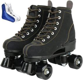 img 4 attached to Roller Skates Women High Top Wheels