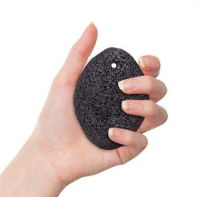 img 1 attached to 👣 KuuCare Natural Earth Lava Pumice Stone for Feet - Foot File Callus Remover, Pedicure Exfoliator, Foot Scrubber for Dead Skin, Hard Skin and Heels