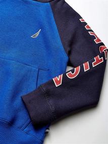 img 1 attached to Nautica Boys' Colorblock Fleece Hoodie: Stylish and Warm for Every Adventure