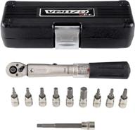 🔧 venzo bicycle bike 1/4 inch torque wrench allen key socket set kit 2-24nm: small adjustable tool for precision bike maintenance logo