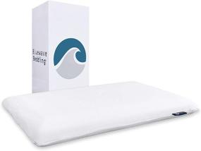 img 4 attached to 💤 Optimal Sleep Solution: Bluewave Bedding Ultra Slim Gel Memory Foam Pillow - Ideal for Stomach and Back Sleepers, Promoting Cervical Neck Alignment and Enhanced Rest (2.75-Inches Height, Full Pillow Shape, Standard Size)