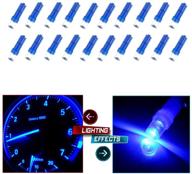 🔵 усилите свою панель приборов с помощью лампы cciyu blue t5 instrument cluster panel gauge dash led bulb light 17 57 37 73 74 в пакете из 20 штук логотип