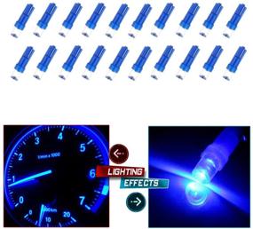 img 3 attached to 🔵 Усилите свою панель приборов с помощью лампы cciyu Blue T5 Instrument Cluster Panel Gauge Dash LED Bulb Light 17 57 37 73 74 в пакете из 20 штук