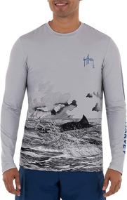 img 2 attached to Optimize your Sun Safety with the Guy Harvey Men’s Long Sleeve Performance Shirt featuring 50+ UPF Sun Protection