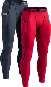 img 3 attached to ATHLIO Compression Leggings Technical Baselayer Sports & Fitness and Other Sports
