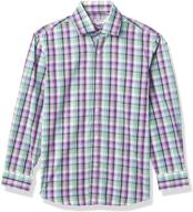 👔 impress with style: isaac mizrahi boys' long sleeve print button down shirt logo