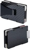 carbon fiber minimalist wallet pocket logo