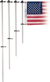 img 1 attached to Taylor Made Products 915: Premium Aluminum Boat Flag Pole with 18-Inch Length - Featuring Charlevoix Clips