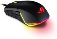 asus rog pugio optical gaming mouse: ambidextrous design, customizable buttons, high precision sensor, and aura sync rgb lighting with rog armoury ii logo