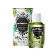 🌿 intense freshness: marvis strong mint mouthwash concentrate, 4.1 fl oz logo