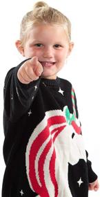 img 1 attached to Tipsy Elves Adorably Funny Holiday Pullovers for Boys and Girls - Cute Kid's Ugly Christmas Sweaters