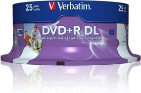 img 2 attached to 📀 Verbatim 43667 8.5GB 8X Double Layer DVD+R Inkjet Printable - 25 Pack Spindle: High Capacity and Printable Discs for Efficient Data Storage