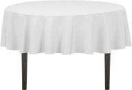 linentablecloth 70 inch round polyester tablecloth logo