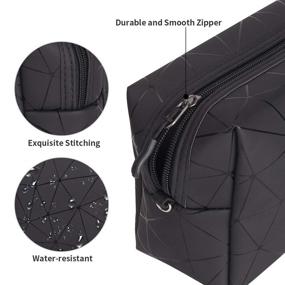 img 1 attached to 💦 High Capacity Waterproof Cosmetic Organizer for Toiletries