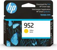 🖨️ original hp 952 yellow ink cartridge | compatible with hp officejet printers | instant ink eligible | l0s55an logo