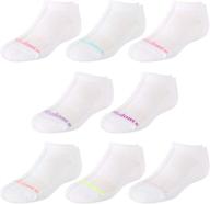 🧦 ultimate comfort and durability: new balance girls' athletic low cut socks with reinforced heel and toe (8 pack) logo