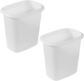 img 4 attached to 🗑️ Rubbermaid 6 Quart Trash Can Set for Bedroom, Bathroom, and Office - Pack of 2