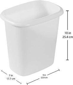 img 2 attached to 🗑️ Rubbermaid 6 Quart Trash Can Set for Bedroom, Bathroom, and Office - Pack of 2