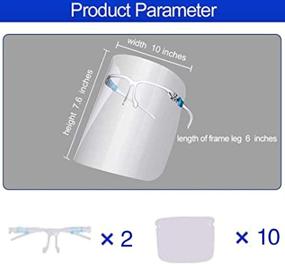 img 3 attached to Acrylic Glasses Shields Goggles Assistant