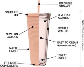 img 2 attached to Ni SHEN Matte Studded Tumbler Customizable