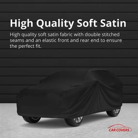 img 2 attached to Indoor SUV Cover Compatible With Toyota 4Runner 2020 - Black Satin - Ultra Soft Indoor Material - Keep Vehicle Looking Between Use - Includes Storage Bag