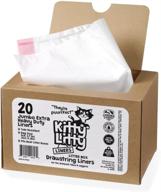 extra heavy duty jumbo cat litter box liners: 20 count cat waste liners for ultimate convenience logo