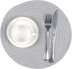 img 2 attached to 🍽️ SHACOS Placemats: Braided, Absorbent, and Resistant - A Must-Have for Your Dining Experience!