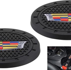 img 3 attached to 🚗 Вставки подстаканника Cadillac Auto - Силиконовые противоскользящие прокладки, диаметр 2,75", 2 шт. - Автоаксессуары для салона