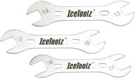 icetoolz bicycle cone wrench repair tools 3 piece set: 13mm-18mm combo of high-quality cone wrenches logo