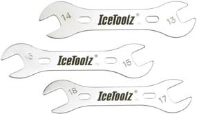 img 4 attached to Icetoolz Bicycle Cone Wrench Repair Tools 3 Piece Set: 13mm-18mm Combo of High-Quality Cone Wrenches