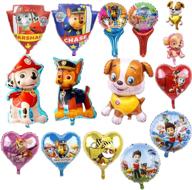 🎈 colorful 18-pack dog patrol balloons: top-quality party supplies for kids' fun-filled celebrations! логотип