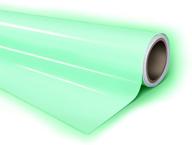 🌟 glowing green craft vinyl sheet 12"x30" for silhouette, cricut, and cameo - high-energy adhesive for a glossy finish logo