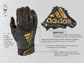 img 1 attached to 🏈 Top-Rated Adidas ADIZERO 8.0 Football Receiver's Gloves for Ultimate Performance