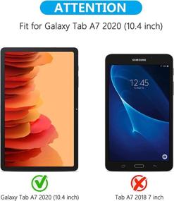 img 2 attached to SPARIN 2-Pack Tempered Glass Screen Protector for 📱 Samsung Galaxy Tab A7 2020, 10.4 Inch with Alignment Frame