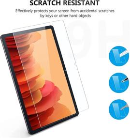 img 1 attached to SPARIN 2-Pack Tempered Glass Screen Protector for 📱 Samsung Galaxy Tab A7 2020, 10.4 Inch with Alignment Frame