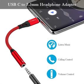 img 2 attached to 🎧 High-Quality APETOO USB C to 3.5mm Adapter for Galaxy S20 FE, Samsung Galaxy S20 Ultra Plus, Google Pixel, OnePlus Nord – Aux Cable with Type C Connector & Female Headphone Jack