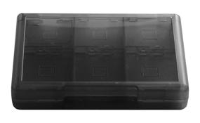 img 1 attached to 🎮 Amazon Basics Nintendo 3DS Game Card Storage Case Holder - 24 Cartridge Slots, Black