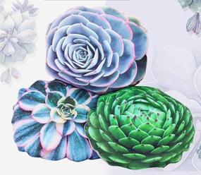 img 3 attached to 🌵 FUYU Simulation Succulent Plant Throw Pillow: Enhance Your Home Décor with Stunning Cushion Pillow
