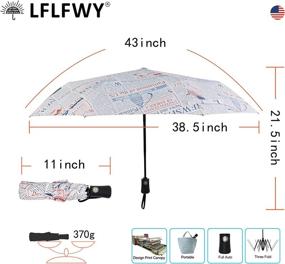 img 2 attached to Effortlessly Portable: LFLFWY Compact Umbrella - Your Automatic Travel Companion