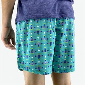 img 1 attached to ROCK ATOLL Relaxed Novelty Cotton Men's Clothing for Sleep & Lounge