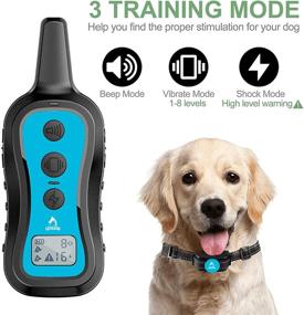 img 3 attached to 🐶 Advanced PATPET Dog Training Collar with Remote - 3 Modes, 1000 ft Range - Beep, Vibration, Shock - Rainproof - For Small, Medium, and Large Dogs