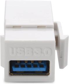 img 2 attached to 💻 Улучшите подключение с помощью вставок кейстоунов USB 3.0 от Cable Matters Gender Changer - комплект из 5 штук.