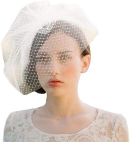 img 2 attached to 👰 Ayliss Bridal Birdcage Wedding Accessories for Women