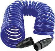 valterra w01-0022 ez coil-n-store drinking water hose - 25 ft, blue logo