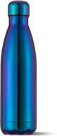 🚴 chelii 17oz double wall vacuum insulated stainless steel water bottle - ideal for outdoor sports, camping, hiking, cycling - keeps hot and cold drinks - leak & sweat proof, bpa free логотип