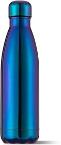 img 4 attached to 🚴 Chelii 17oz Double Wall Vacuum Insulated Stainless Steel Water Bottle - Ideal for Outdoor Sports, Camping, Hiking, Cycling - Keeps Hot and Cold Drinks - Leak & Sweat Proof, BPA Free