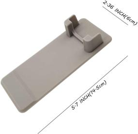 img 2 attached to Waterproof Silicone Razor Holder - Self Adhesive Wall Mount Rack for Men's Razors: Compatible with Most Gillette, Billie and Schick Razors - 2 Pack Gray